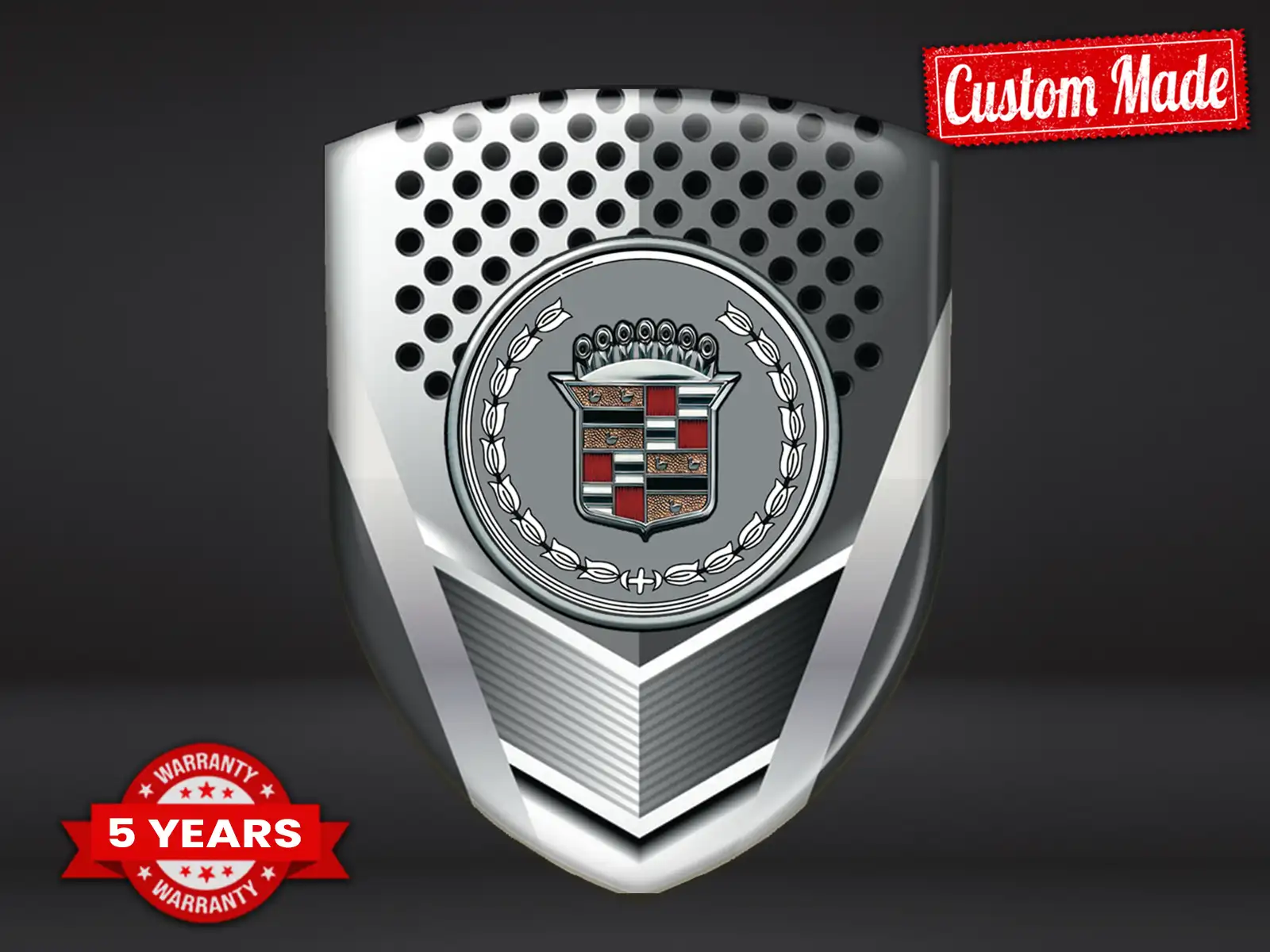Cadillac Domes Emblem Edles Finish Top Dome Labels ST